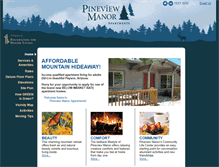 Tablet Screenshot of pineviewmanorapts.com